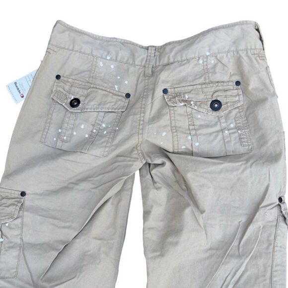 BKE Sam Convertible Khaki Paint Splatter Pants Women's 27x33 - Picture 8 of 10